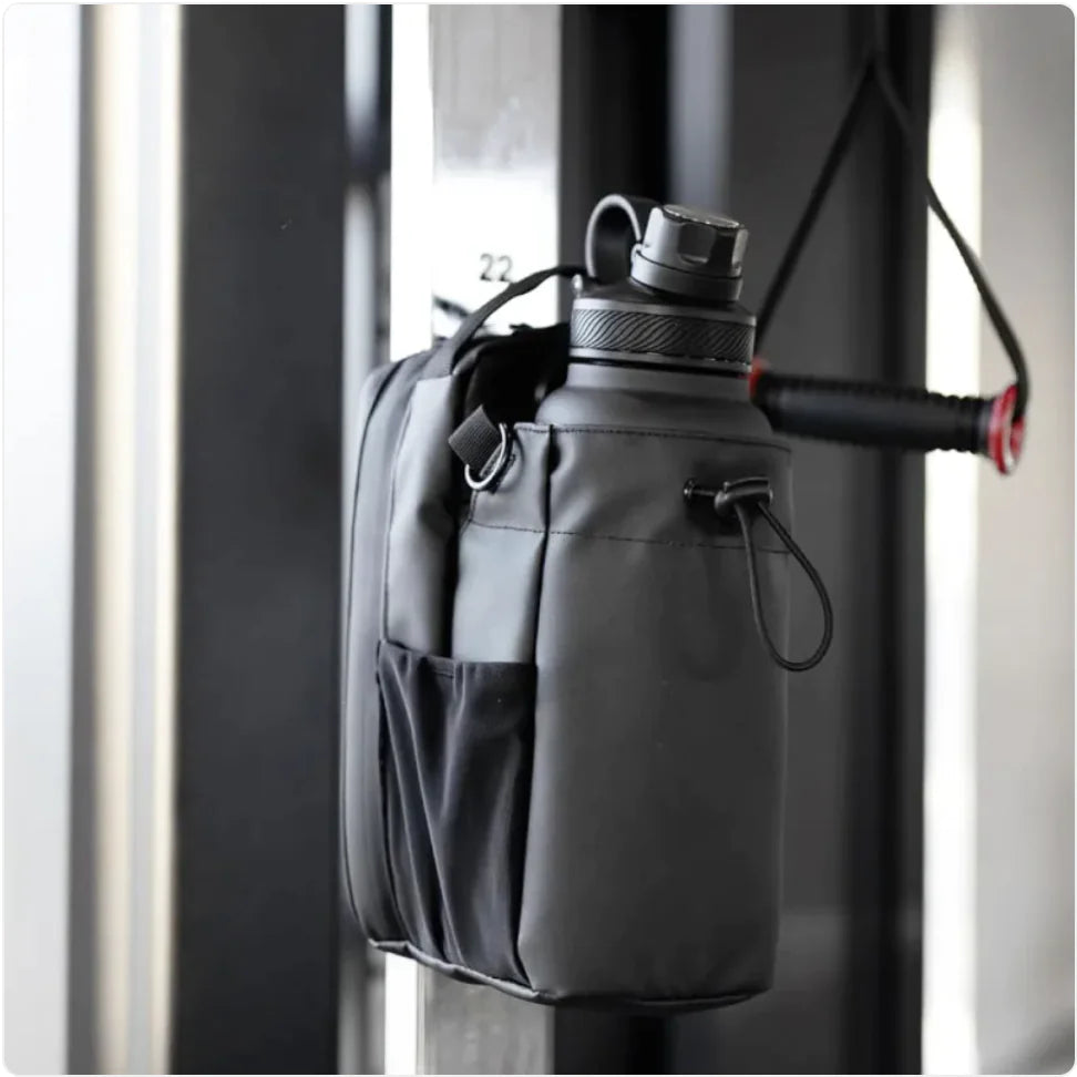 Bolsa de Gimnasio con Porta Botella Exterior