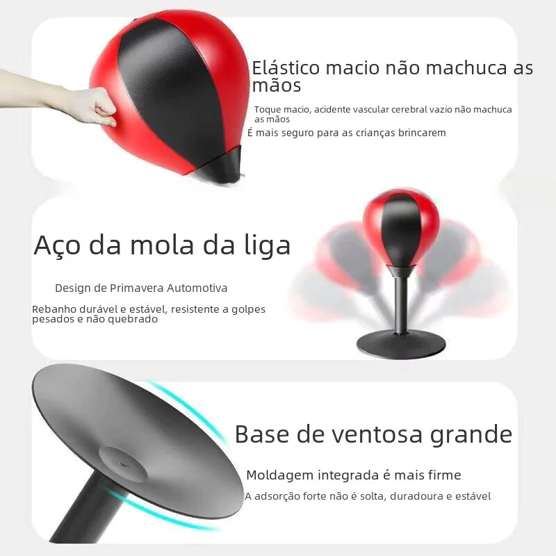 Pelota de Velocidad de Boxeo - Equipo de Entrenamiento de Reacción para Escritorio