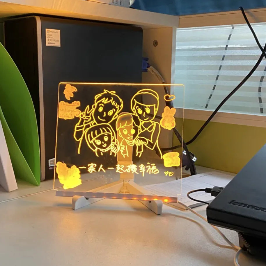 Pizarra de Escritura con Mensajes LED