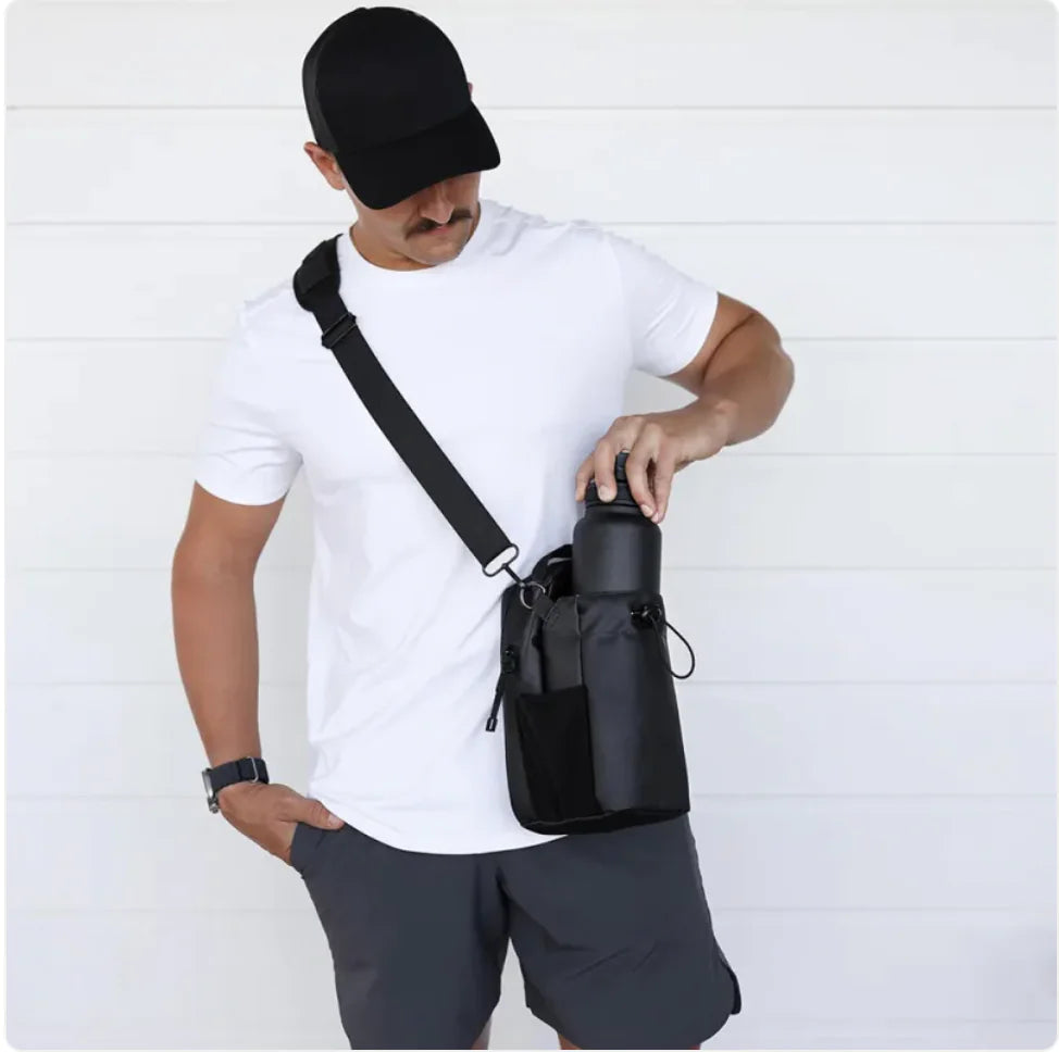Bolsa de Gimnasio con Porta Botella Exterior